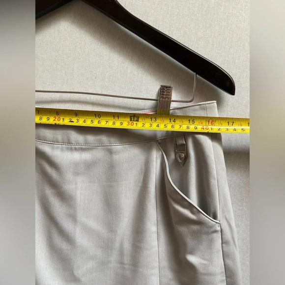 Callaway Opti Dry Grey Pleated Golf  Skirt Skort Sz 10 - Picture 10 of 12